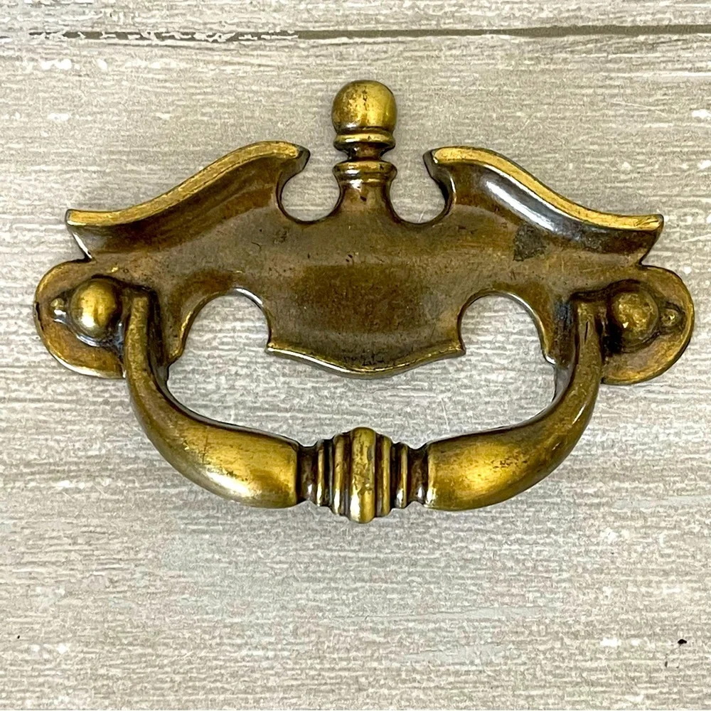 Vintage Antique Brass Drawer Pulls 3”